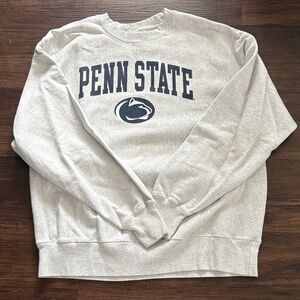 Champion Penn State Light Gray Crewneck Sweater